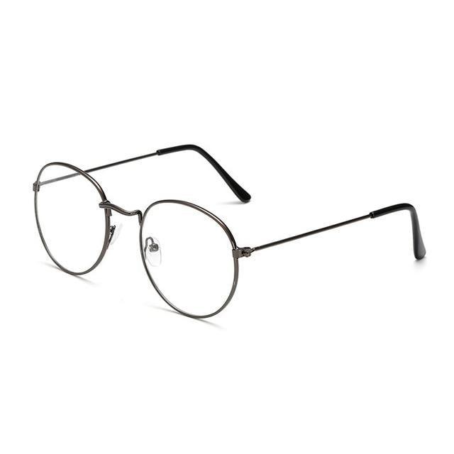 Stylish Reading Glasses With Metal Round Frame For Men & Women Blue Light Blocking Glasses for Women Men Round Metal Frame Clear Lens Computer Eyeglasses