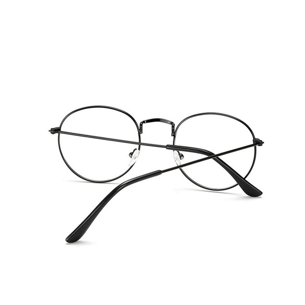 Stylish Reading Glasses With Metal Round Frame For Men & Women Blue Light Blocking Glasses for Women Men Round Metal Frame Clear Lens Computer Eyeglasses