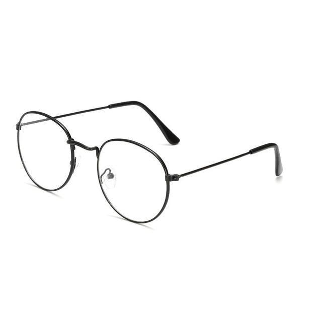 Stylish Reading Glasses With Metal Round Frame For Men & Women Blue Light Blocking Glasses for Women Men Round Metal Frame Clear Lens Computer Eyeglasses