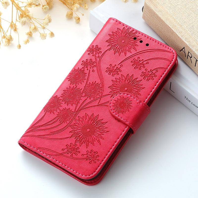 Stylish Wallet Flip Cover Embossing Credit Cards Slot Pockets PU Leather Wallet Cover For Xiaomi Redmi Note 9 7 8 Pro 9A 7A 9C 8T 6 Leather Flip Book Case For Red MI 11 Note 10 9T 5 9S Po co X3 NFC M3 M4 4X Cover