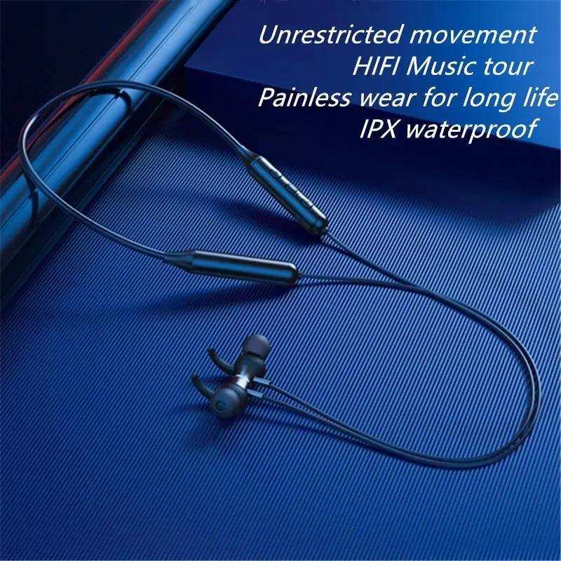 Stylish Wireless Bluetooth Earphones Magnetic Sports Running Headset IPX5 Waterproof Noise Cancelling Stereo Magnetic Earphones With Mic For Workout Running Gym