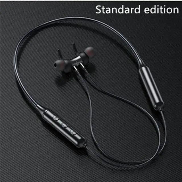 Stylish Wireless Bluetooth Earphones Magnetic Sports Running Headset IPX5 Waterproof Noise Cancelling Stereo Magnetic Earphones With Mic For Workout Running Gym