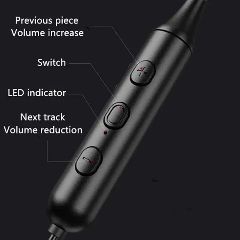 Stylish Wireless Bluetooth Earphones Magnetic Sports Running Headset IPX5 Waterproof Noise Cancelling Stereo Magnetic Earphones With Mic For Workout Running Gym