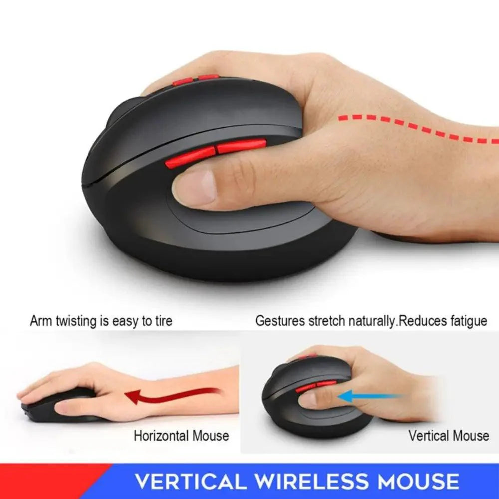 Stylish Wireless Gaming Mouse Vertical Ergonomic Rechargeable Gamer Mouse Classic USB 7 Key Magic Mouse For PC Laptop Notebook Computer Desktop