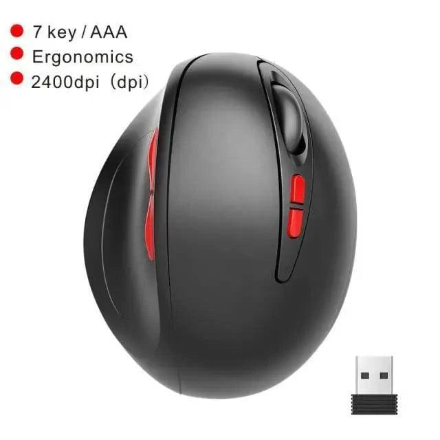 Stylish Wireless Gaming Mouse Vertical Ergonomic Rechargeable Gamer Mouse Classic USB 7 Key Magic Mouse For PC Laptop Notebook Computer Desktop