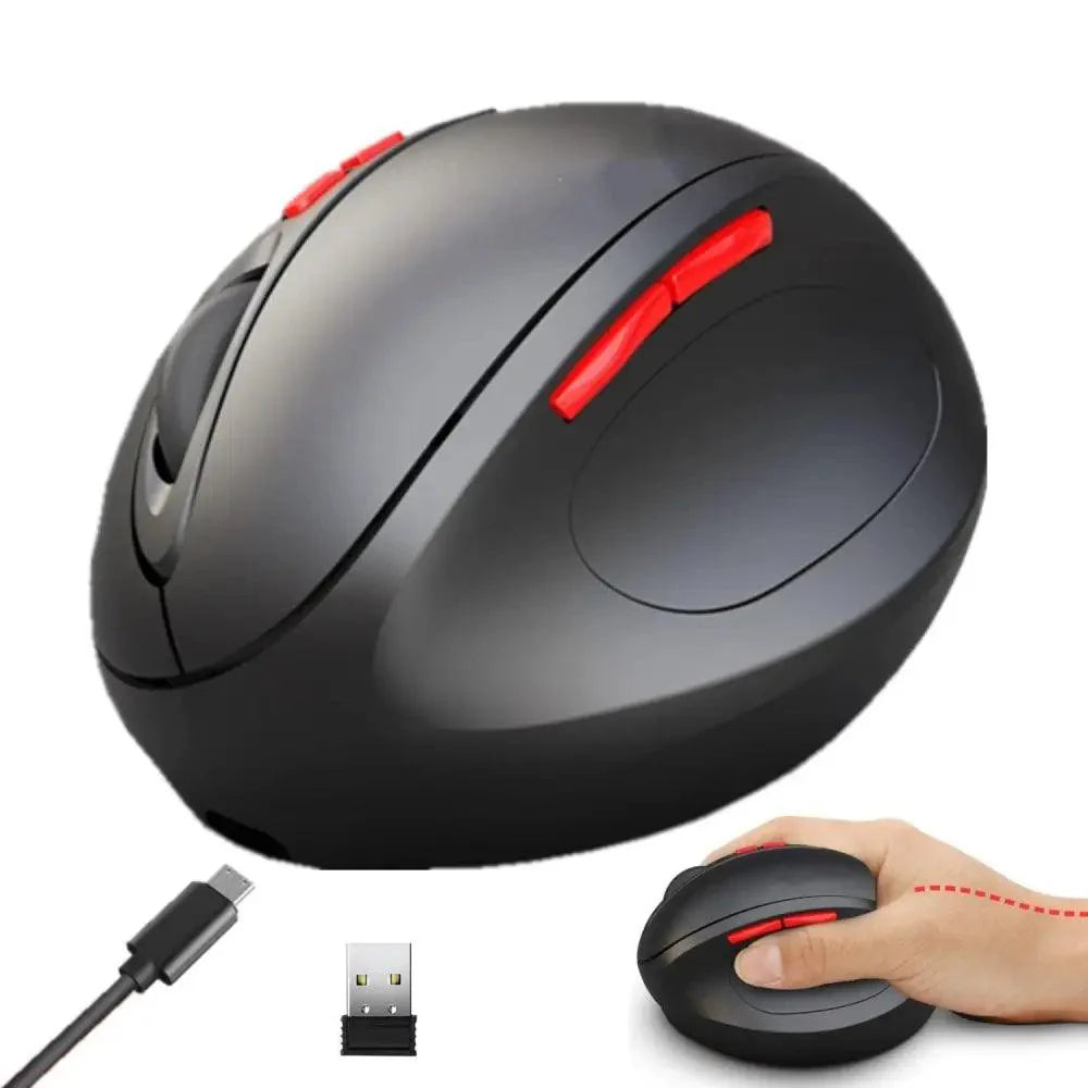 Stylish Wireless Gaming Mouse Vertical Ergonomic Rechargeable Gamer Mouse Classic USB 7 Key Magic Mouse For PC Laptop Notebook Computer Desktop