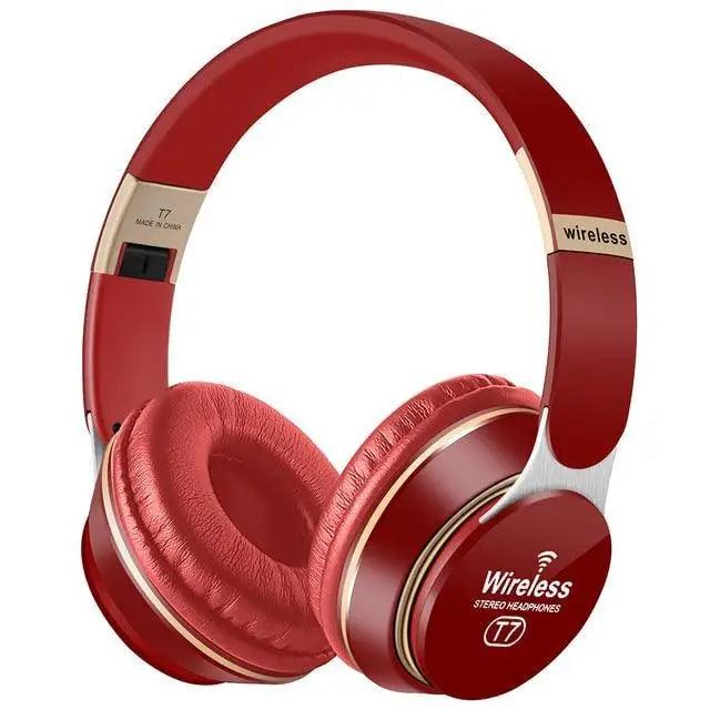 Stylish Wireless Headphones 3D Stereo Bluetooth Foldable Gaming Headphones With Mic Foldable Lightweight Neckband Headphone For Mobile PC Laptop