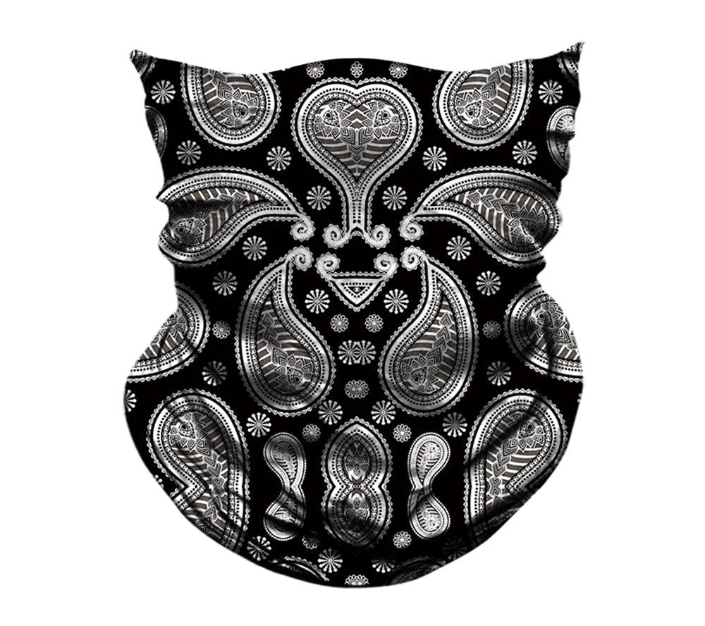 Summer Cool Printed Half Mask Bandana Face Cover Neck Gaiter Bike Outdoor Sport Fishing Cycling Ski Hiking Tube Scarf Men Women Headband Scarf Military Shamash Tactical Desert Keffiyeh Head Neck Scarf Neck Gaiter Headwear for Men Women