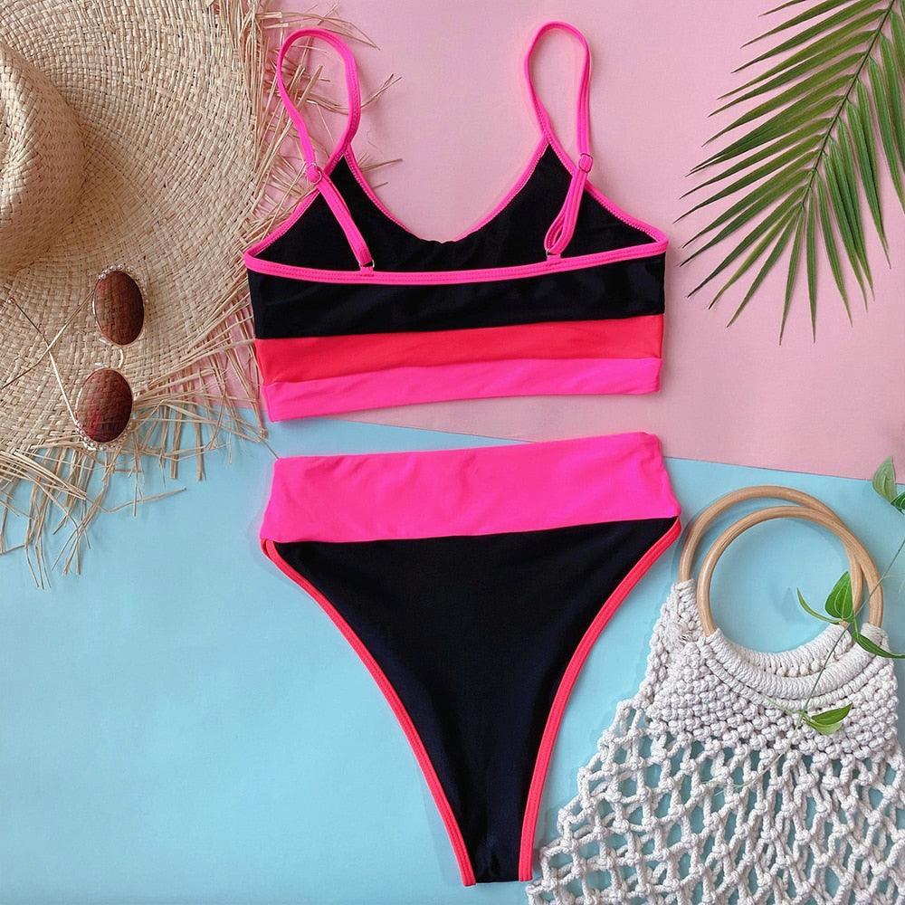 Summer Cute Vintage Women's Swimsuit Bikini Split Swimwear Women's Swimwear Women's 2-piece Beachwear Loose Bikini Fashion Retro Bikini Fashion Beachwear Summer Spa Beach Surf Sport