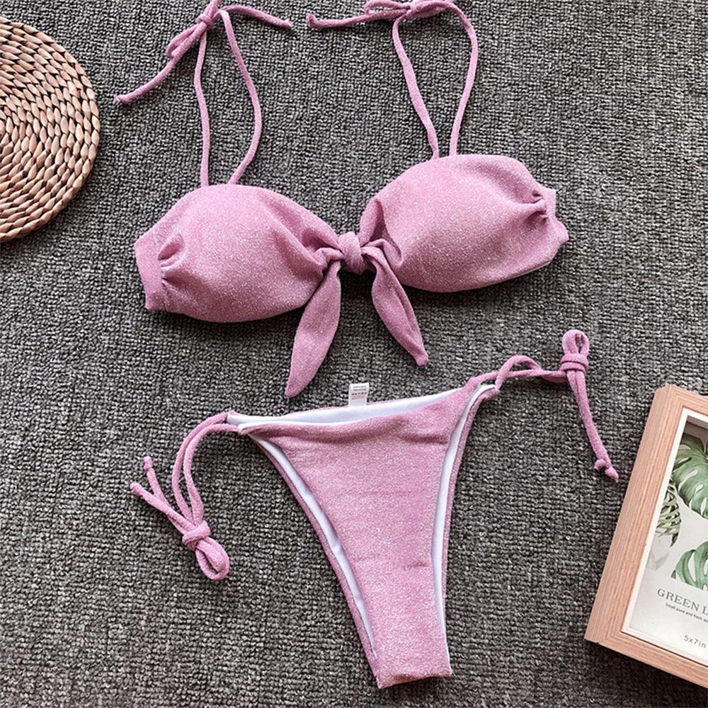 Summer Cute Vintage Women's Swimsuit Bikini Split Swimwear Women's Swimwear Women's 2-piece Beachwear Loose Bikini Fashion Retro Bikini Fashion Beachwear Summer Spa Beach Surf Sport