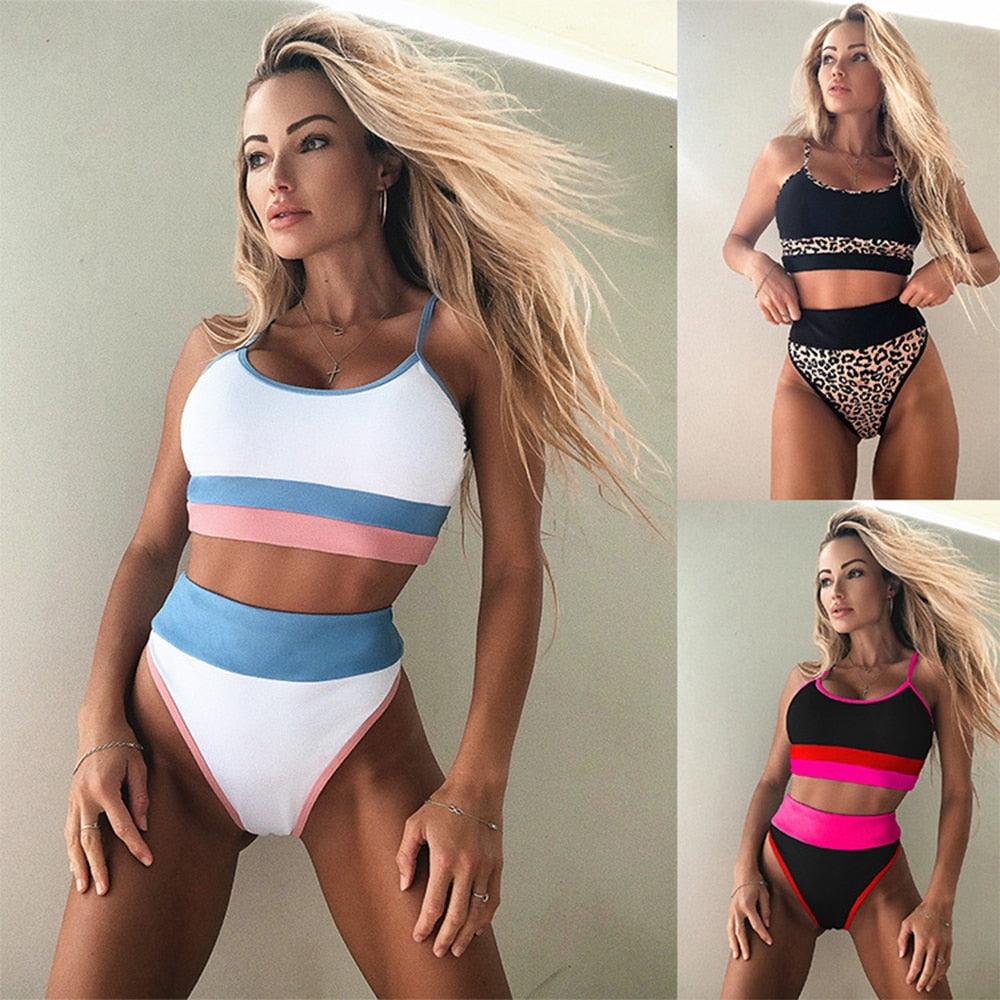 Summer Cute Vintage Women's Swimsuit Bikini Split Swimwear Women's Swimwear Women's 2-piece Beachwear Loose Bikini Fashion Retro Bikini Fashion Beachwear Summer Spa Beach Surf Sport