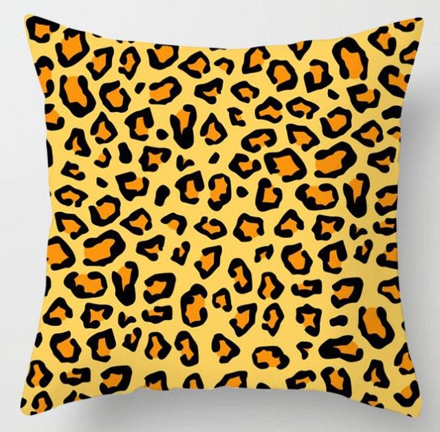Summer Fashion Fresh Yellow Cute Pillows Case Geometry Yellow Pillow Case Cushion Cover Polyester Pillowcase Floral Cushion Case Modern Decorative Pillows For Bed Sofa Couch 45x45CM