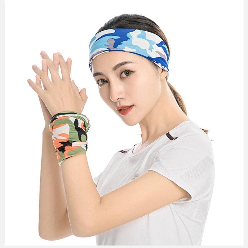 Summer Men Women Camouflage Bandana Half Face Mask Neck Gaiter Cover Face Scarf Cycling Hunting Fishing Balaclava Scarf Unisex Men Women Bandanas Polyester Breathable Windproof Anti UV Neck Cover Camping Hiking Climbing Face Mask