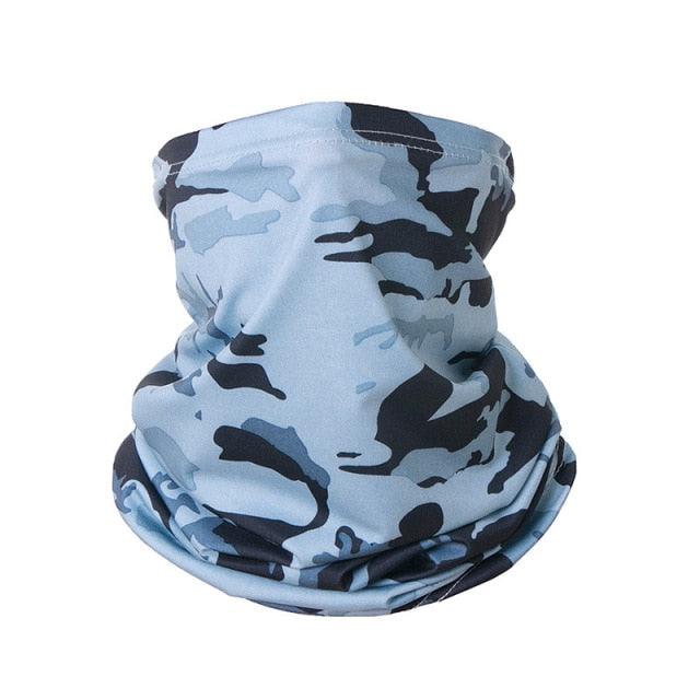 Summer Men Women Camouflage Bandana Half Face Mask Neck Gaiter Cover Face Scarf Cycling Hunting Fishing Balaclava Scarf Unisex Men Women Bandanas Polyester Breathable Windproof Anti UV Neck Cover Camping Hiking Climbing Face Mask