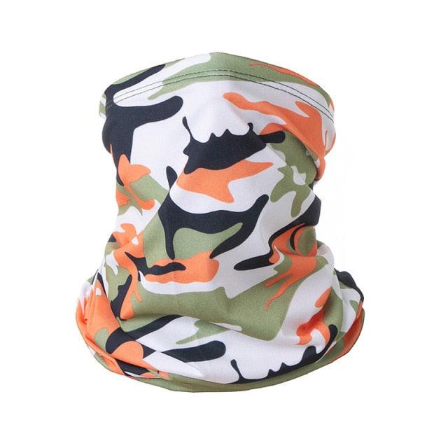 Summer Men Women Camouflage Bandana Half Face Mask Neck Gaiter Cover Face Scarf Cycling Hunting Fishing Balaclava Scarf Unisex Men Women Bandanas Polyester Breathable Windproof Anti UV Neck Cover Camping Hiking Climbing Face Mask