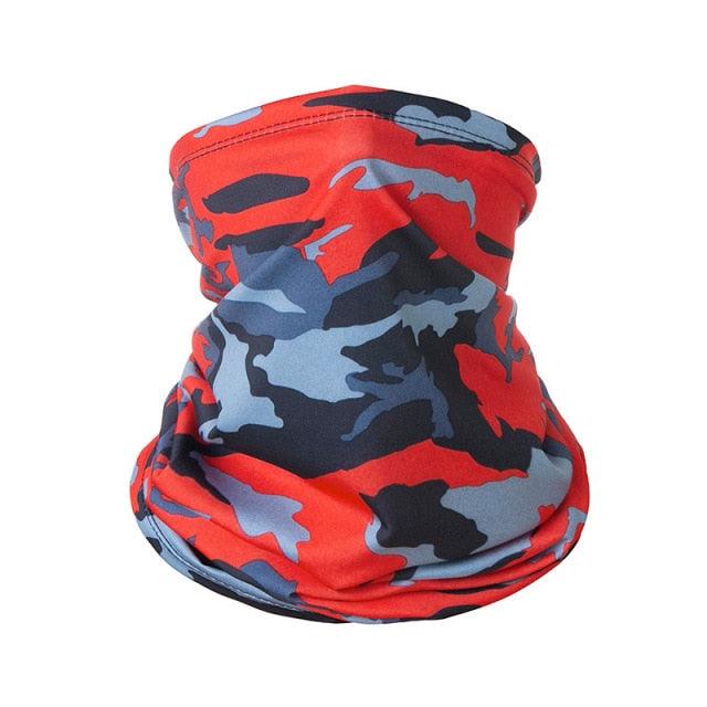 Summer Men Women Camouflage Bandana Half Face Mask Neck Gaiter Cover Face Scarf Cycling Hunting Fishing Balaclava Scarf Unisex Men Women Bandanas Polyester Breathable Windproof Anti UV Neck Cover Camping Hiking Climbing Face Mask