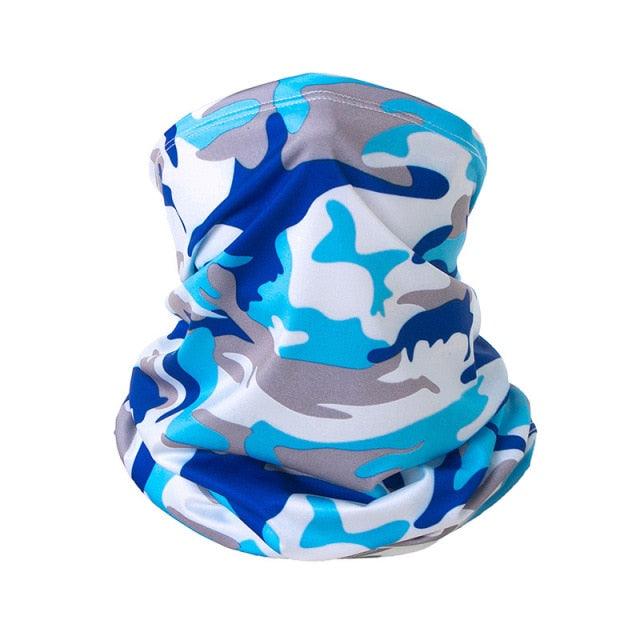 Summer Men Women Camouflage Bandana Half Face Mask Neck Gaiter Cover Face Scarf Cycling Hunting Fishing Balaclava Scarf Unisex Men Women Bandanas Polyester Breathable Windproof Anti UV Neck Cover Camping Hiking Climbing Face Mask