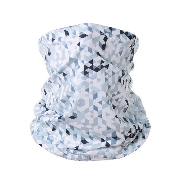 Summer Men Women Camouflage Bandana Half Face Mask Neck Gaiter Cover Face Scarf Cycling Hunting Fishing Balaclava Scarf Unisex Men Women Bandanas Polyester Breathable Windproof Anti UV Neck Cover Camping Hiking Climbing Face Mask