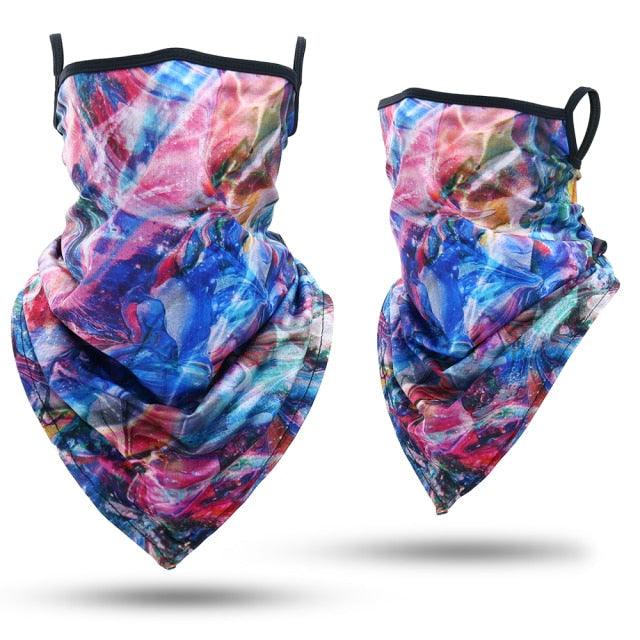 Summer Printed Triangle Bandana Running Bicycle Half Face Masks Hunting Ski Hiking Fishing Cycling Snowboard Men Headband MTB Fishing Mask Night Reflection Bike Paintball Mask Outdoor Hunting Shamash Scarf Men Women