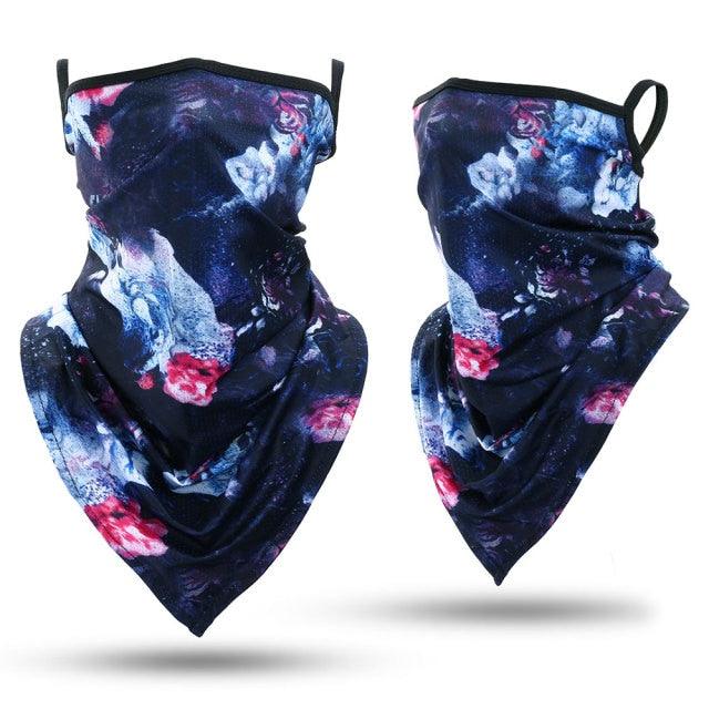 Summer Printed Triangle Bandana Running Bicycle Half Face Masks Hunting Ski Hiking Fishing Cycling Snowboard Men Headband MTB Fishing Mask Night Reflection Bike Paintball Mask Outdoor Hunting Shamash Scarf Men Women