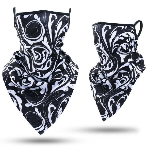 Summer Printed Triangle Bandana Running Bicycle Half Face Masks Hunting Ski Hiking Fishing Cycling Snowboard Men Headband MTB Fishing Mask Night Reflection Bike Paintball Mask Outdoor Hunting Shamash Scarf Men Women