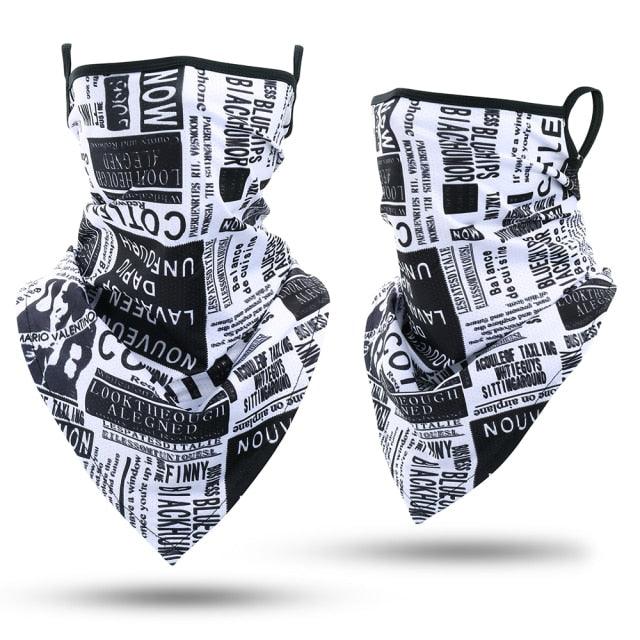 Summer Printed Triangle Bandana Running Bicycle Half Face Masks Hunting Ski Hiking Fishing Cycling Snowboard Men Headband MTB Fishing Mask Night Reflection Bike Paintball Mask Outdoor Hunting Shamash Scarf Men Women