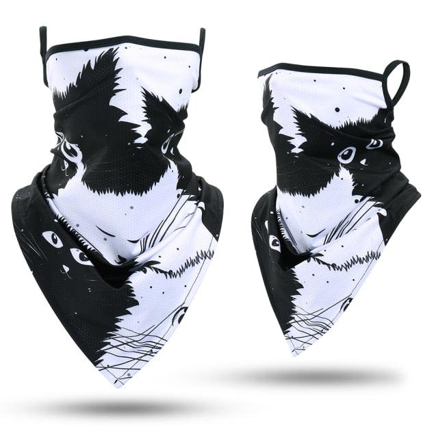 Summer Printed Triangle Bandana Running Bicycle Half Face Masks Hunting Ski Hiking Fishing Cycling Snowboard Men Headband MTB Fishing Mask Night Reflection Bike Paintball Mask Outdoor Hunting Shamash Scarf Men Women