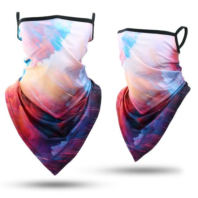 Summer Printed Triangle Bandana Running Bicycle Half Face Masks Hunting Ski Hiking Fishing Cycling Snowboard Men Headband MTB Fishing Mask Night Reflection Bike Paintball Mask Outdoor Hunting Shamash Scarf Men Women