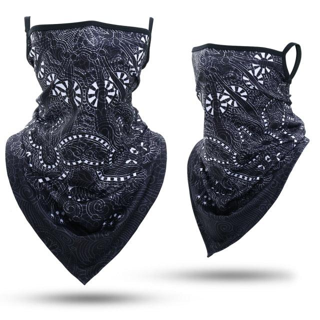 Summer Printed Triangle Bandana Running Bicycle Half Face Masks Hunting Ski Hiking Fishing Cycling Snowboard Men Headband MTB Fishing Mask Night Reflection Bike Paintball Mask Outdoor Hunting Shamash Scarf Men Women