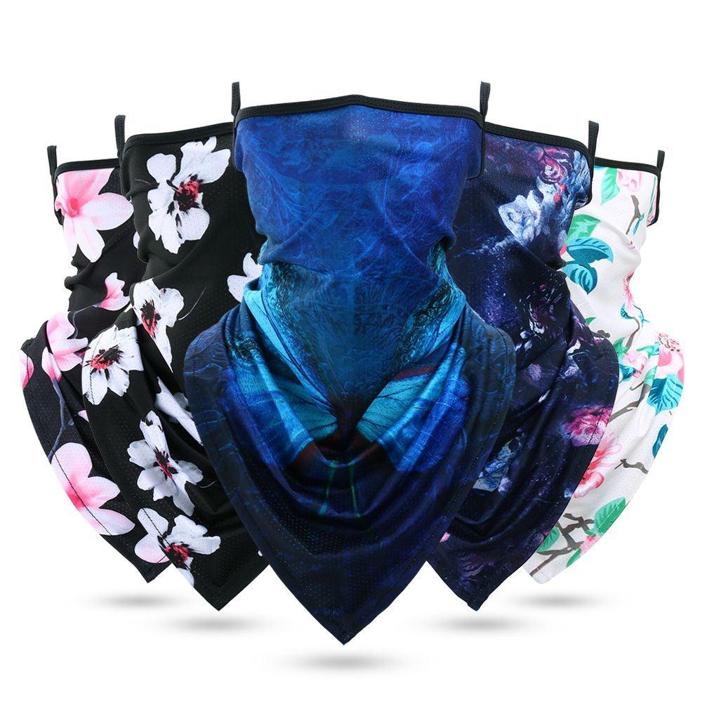 Summer Printed Triangle Bandana Running Bicycle Half Face Masks Hunting Ski Hiking Fishing Cycling Snowboard Men Headband MTB Fishing Mask Night Reflection Bike Paintball Mask Outdoor Hunting Shamash Scarf Men Women