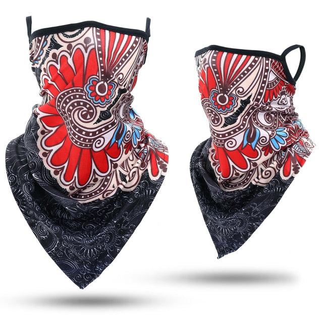 Summer Printed Triangle Bandana Running Bicycle Half Face Masks Hunting Ski Hiking Fishing Cycling Snowboard Men Headband MTB Fishing Mask Night Reflection Bike Paintball Mask Outdoor Hunting Shamash Scarf Men Women