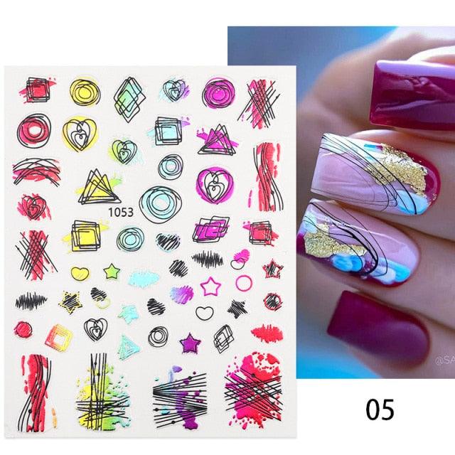 Summer Tropical Beach Coconut Tree Slippers 3D Nail Sticker Leaves Shell Transfer Decals Slider Decoration Manicures Tip Water Transfer Nail Decals Sticker For Pretty Girl Self-Adhesive Nail Decals Designer Nail Stickers for Acrylic