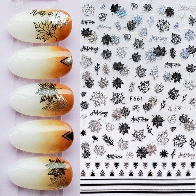 Summer Tropical Beach Coconut Tree Slippers 3D Nail Sticker Leaves Shell Transfer Decals Slider Decoration Manicures Tip Water Transfer Nail Decals Sticker For Pretty Girl Self-Adhesive Nail Decals Designer Nail Stickers for Acrylic