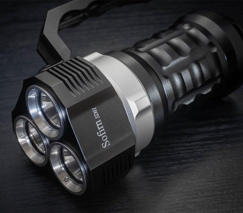 Super Bright High Lumen Underwater and Powerful Waterproof LED Torchlight with Magnetic Control Switch Diving Light Dive Flashlight For Camping Hiking Running Jogging Diving Household Use