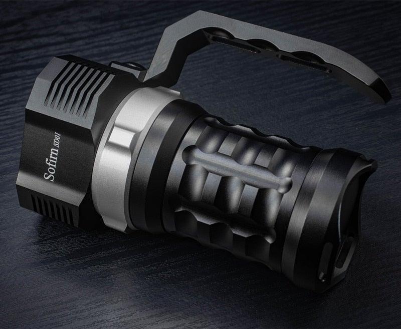 Super Bright High Lumen Underwater and Powerful Waterproof LED Torchlight with Magnetic Control Switch Diving Light Dive Flashlight For Camping Hiking Running Jogging Diving Household Use