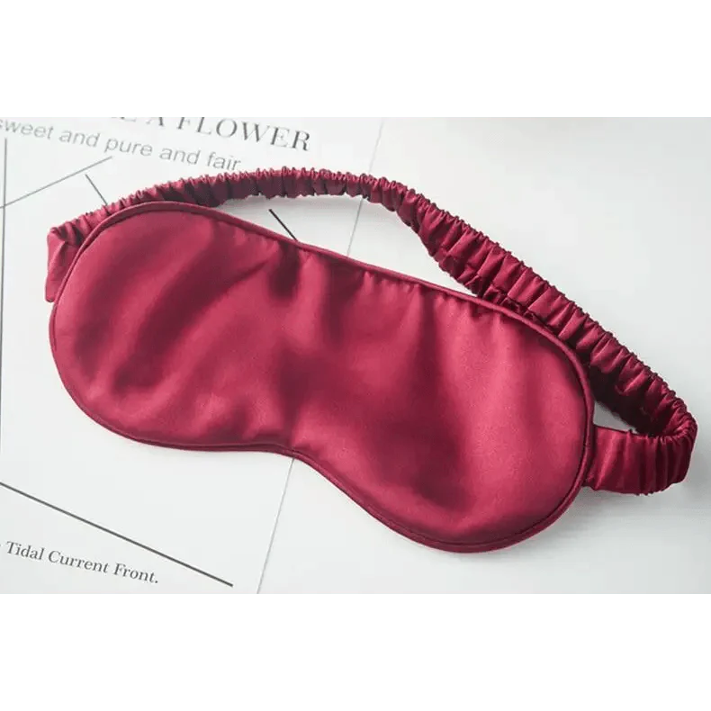 Super Smooth Mulberry Silk Sleep Eye Mask & Blindfold With Elastic Strap Travel Eye Patch Soft Nap Eye Patch Eye Cover Eyeshade for Night Sleeping Mask For Women