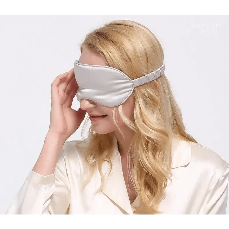 Super Smooth Mulberry Silk Sleep Eye Mask & Blindfold With Elastic Strap Travel Eye Patch Soft Nap Eye Patch Eye Cover Eyeshade for Night Sleeping Mask For Women