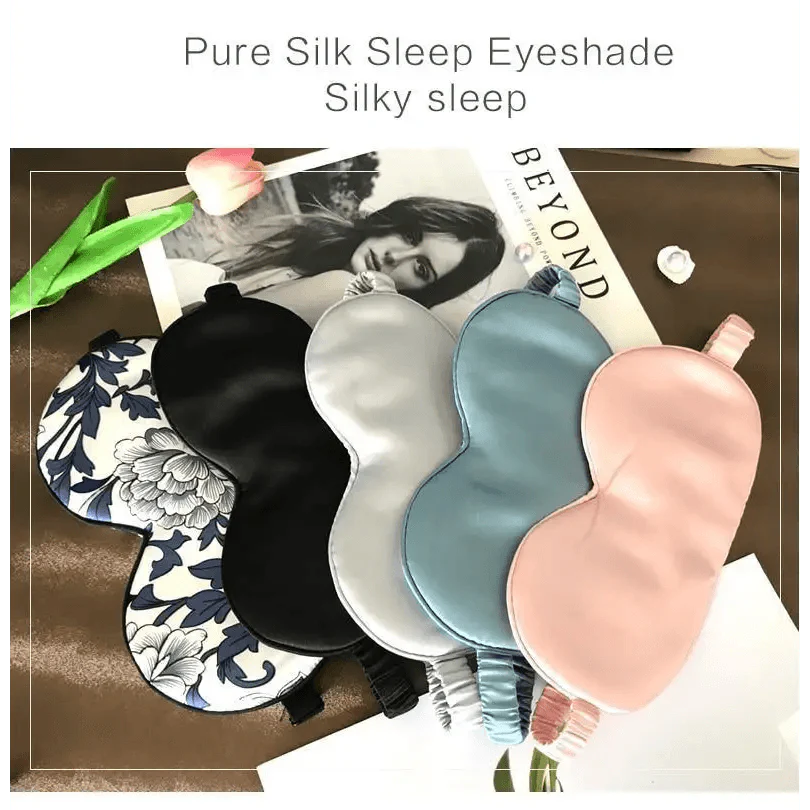 Super Smooth Mulberry Silk Sleep Eye Mask & Blindfold With Elastic Strap Travel Eye Patch Soft Nap Eye Patch Eye Cover Eyeshade for Night Sleeping Mask For Women