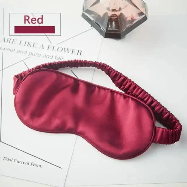 Super Smooth Mulberry Silk Sleep Eye Mask & Blindfold With Elastic Strap Travel Eye Patch Soft Nap Eye Patch Eye Cover Eyeshade for Night Sleeping Mask For Women