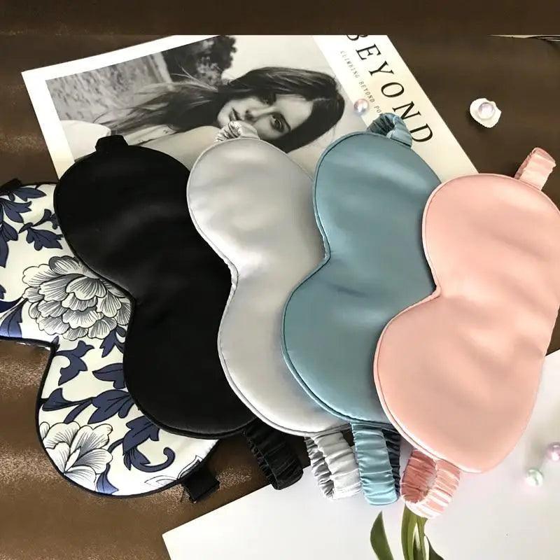 Super Smooth Mulberry Silk Sleep Eye Mask & Blindfold With Elastic Strap Travel Eye Patch Soft Nap Eye Patch Eye Cover Eyeshade for Night Sleeping Mask For Women