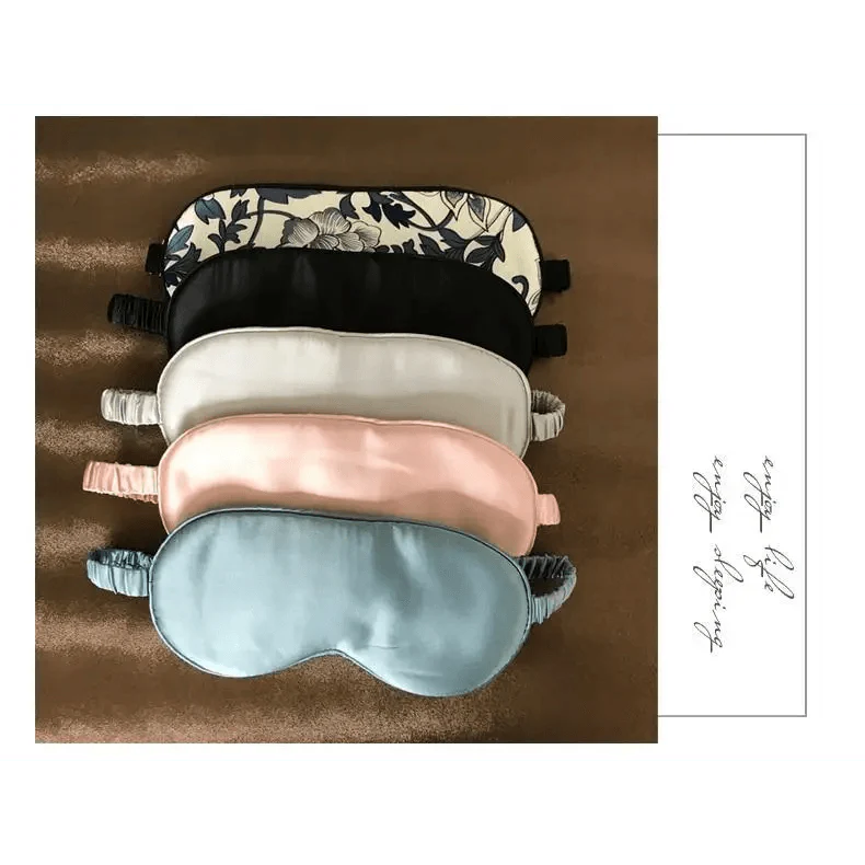 Super Smooth Mulberry Silk Sleep Eye Mask & Blindfold With Elastic Strap Travel Eye Patch Soft Nap Eye Patch Eye Cover Eyeshade for Night Sleeping Mask For Women