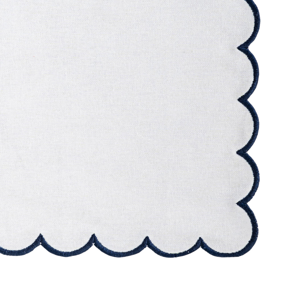 Navy and White Cloth Napkins