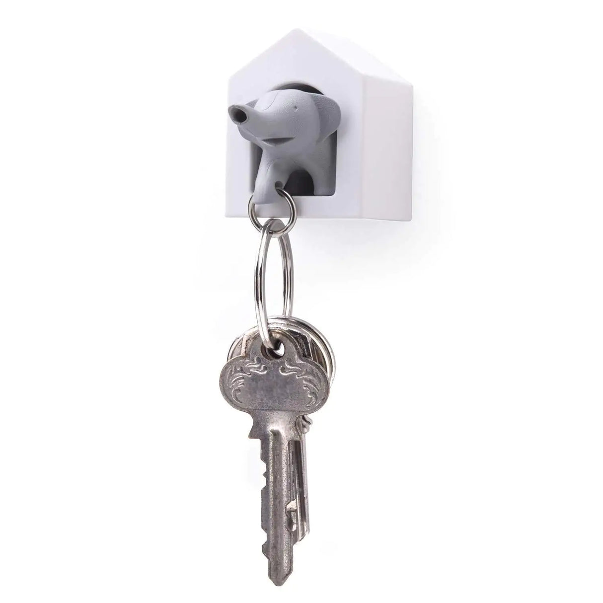 Whistle Key Ring and Key Holder Elephant Grey Keys Organizer Hanger for Home