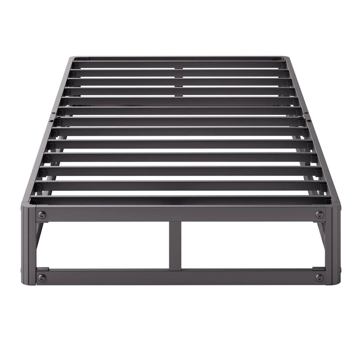 Askeld Twin Bed Box Spring 5 Inch High Low Profile Metal Bed Frame with Round-Corner Design Heavy Duty Steel Slat Support Mattress Foundation Noise Free Platform Base 3500lbs Max Weight Capacity