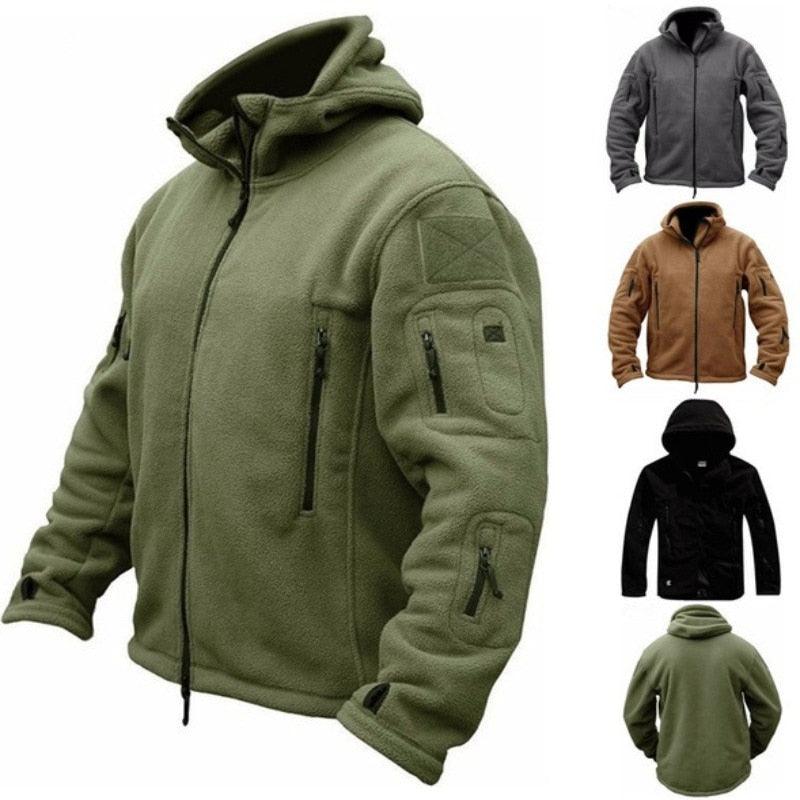 Tactical Jacket Combat Jacket Outdoor Sports Hiking Men's Lightweight Soft Jacket Warm Multi-Pockets Outdoor Hooded Jacket Adventure Jacket For Hiking Training