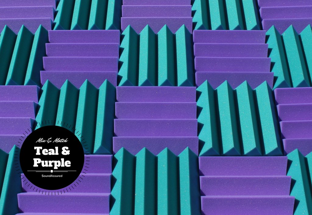 3 Inch Acoustic Foam Wedge Style Panels - 13 Color Options