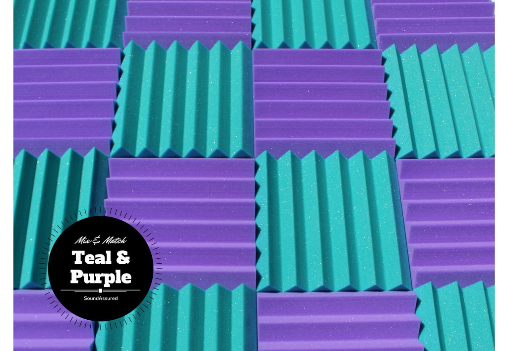 2 Inch Acoustic Foam Wedge Style Panels - 13 Color Options