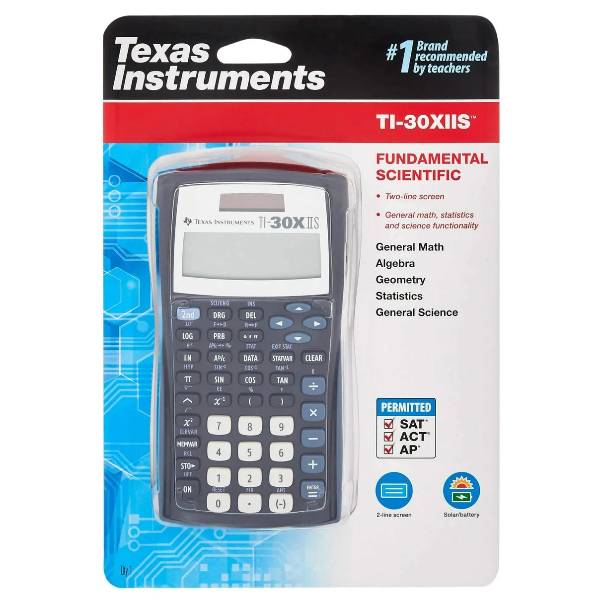 Texas Instruments TI-30XIIS 2 Line Scientific Calculator (Refurbished)