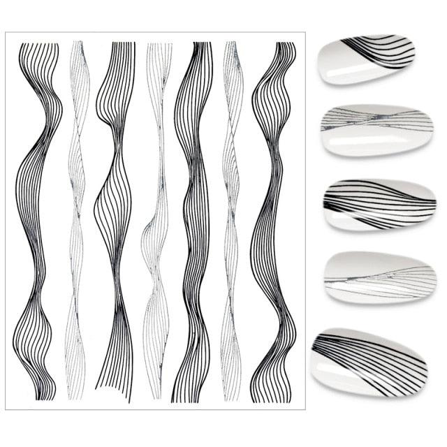 The New 3D Nail Sticker Cool English Letter stickers for nail Foil Love Heart Design Nails Accessories Fashion Manicure Sticker Stickers Girls Manicure Decoration Nail Art Supplies 3D Self-Adhesive Nail Decals Designer Nail Stickers for Acrylic Nails