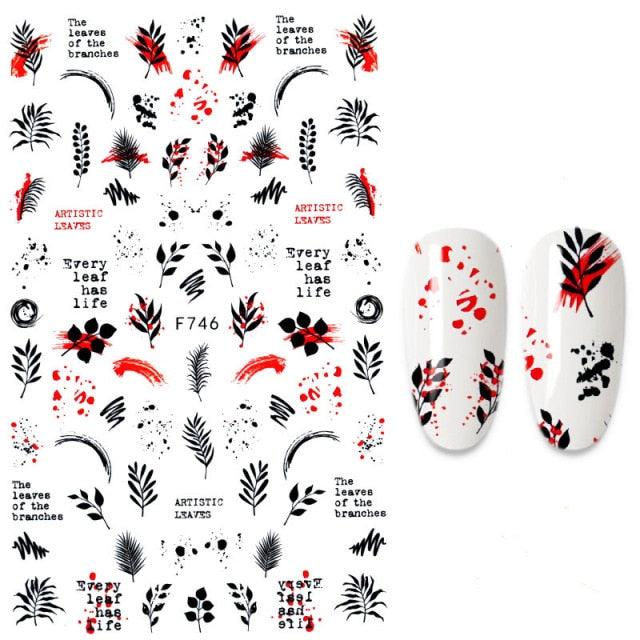The New 3D Nail Sticker Cool English Letter stickers for nail Foil Love Heart Design Nails Accessories Fashion Manicure Sticker Stickers Girls Manicure Decoration Nail Art Supplies 3D Self-Adhesive Nail Decals Designer Nail Stickers for Acrylic Nails
